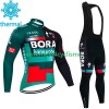 Tenue Maillot M/L + Collant à Bretelles Hiver Thermal Fleece Bora Hansgrohe 2023 Tenue Maillot M/L + Collant à Bretelles Hiver Thermal Fleece Bora Hansgrohe 2023